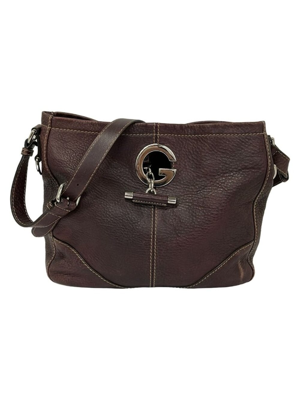 Gucci Shoulder Bag Purple Leather